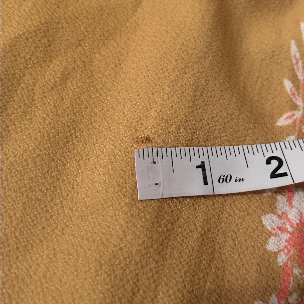 Flying Tomato Women’s Size Small Floral Print Mustard Yellow Pantsuit Romper - Picture 9 of 12